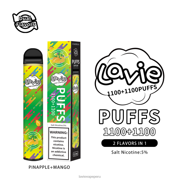 LAVIE BAR Switch 2200 bocanadas piña/mango 600LL296 - Lavie Vape Perú