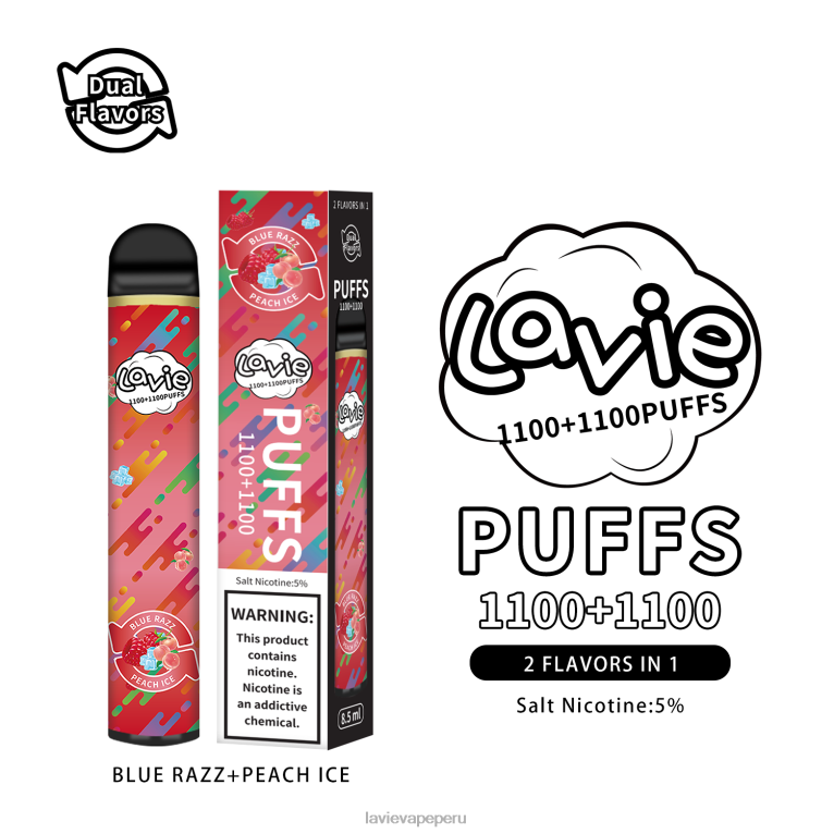 LAVIE BAR Switch 2200 bocanadas razz azul/hielo melocotón 600LL298 - Vape Lavie Compra
