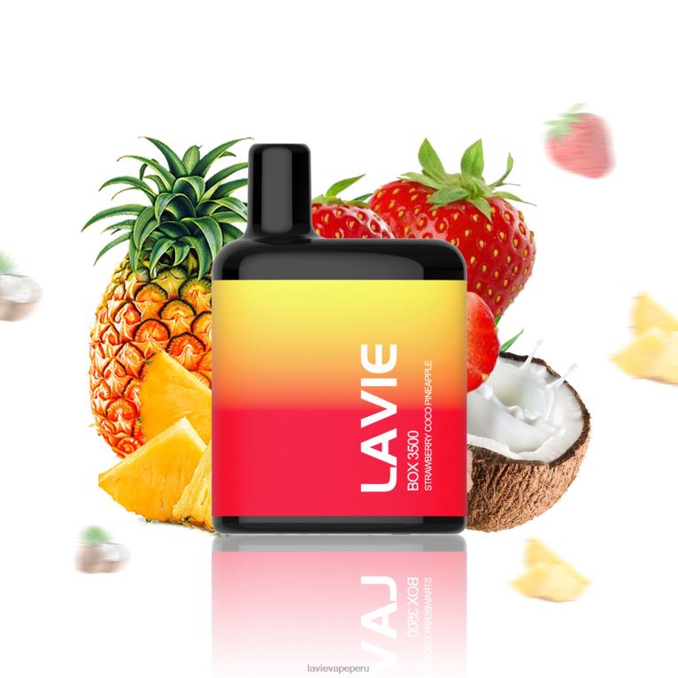 LAVIE BOX 3500 bocanadas fresa coco piña 600LL207 - Lavie Vape Lima